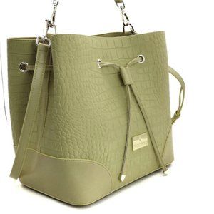 Lovitt Genuine Leather Raxie Medium Women’s Yellow Bucket Bags De Noblag